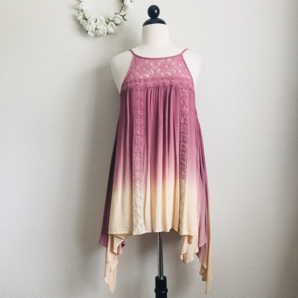 Dresses & Skirts - Laced Pink Ombré Dress/Tunic